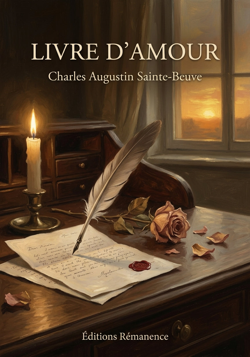 Livre Livre d’amour par Charles Augustin Sainte-Beuve - Couverture - Editions Remanence