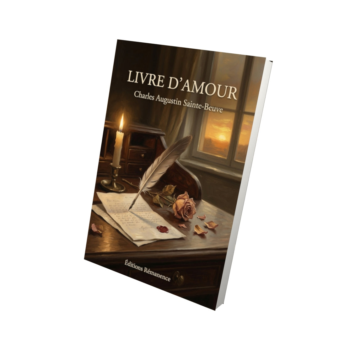 Livre Livre d’amour par Charles Augustin Sainte-Beuve - Vue 3D - Editions Remanence