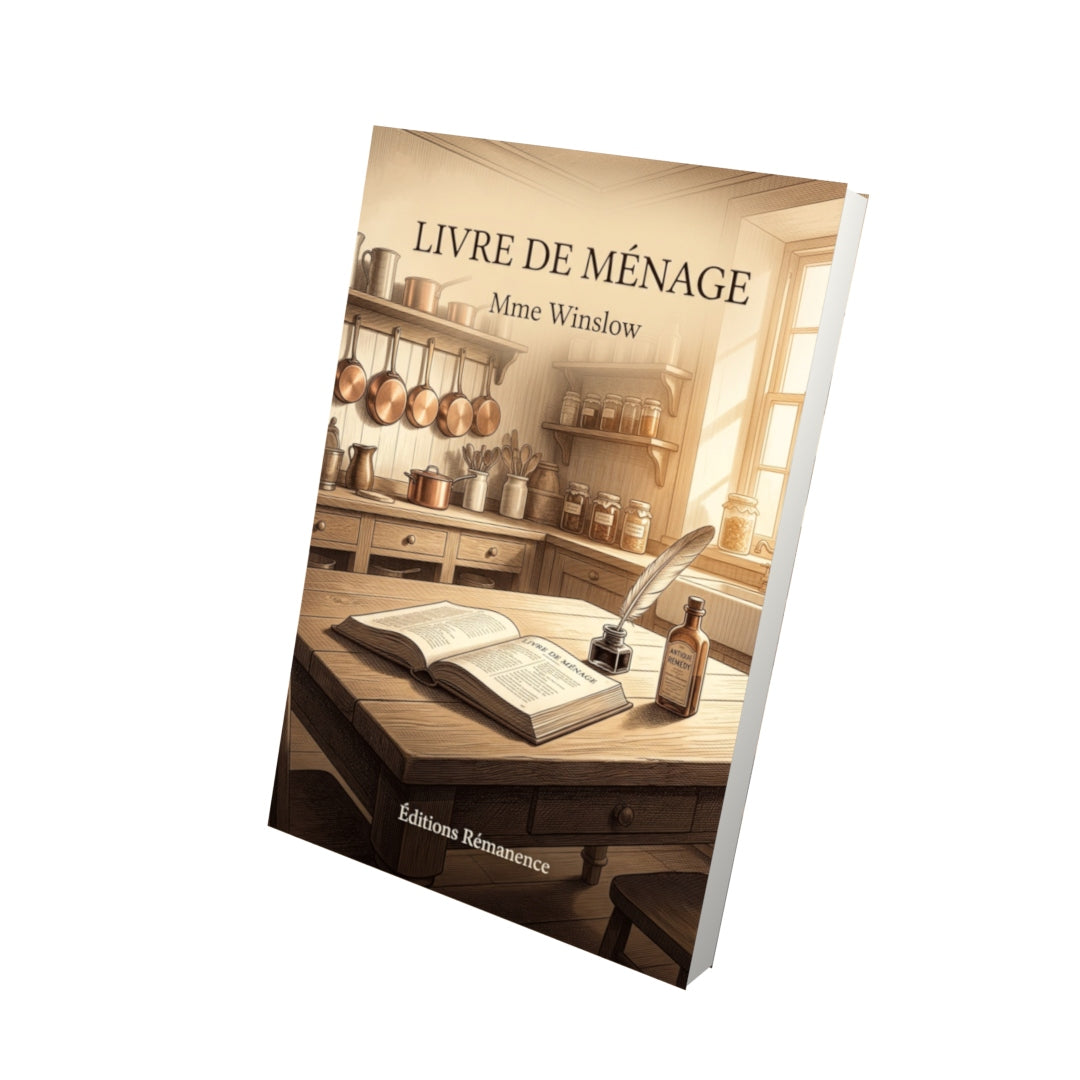 Livre Livre de ménage par Mme Winslow - Vue 3D - Editions Remanence