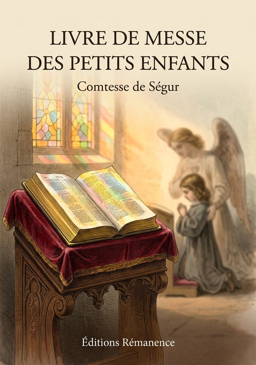 Livre Livre de messe des petits enfants par Comtesse de Ségur - Couverture - Editions Remanence
