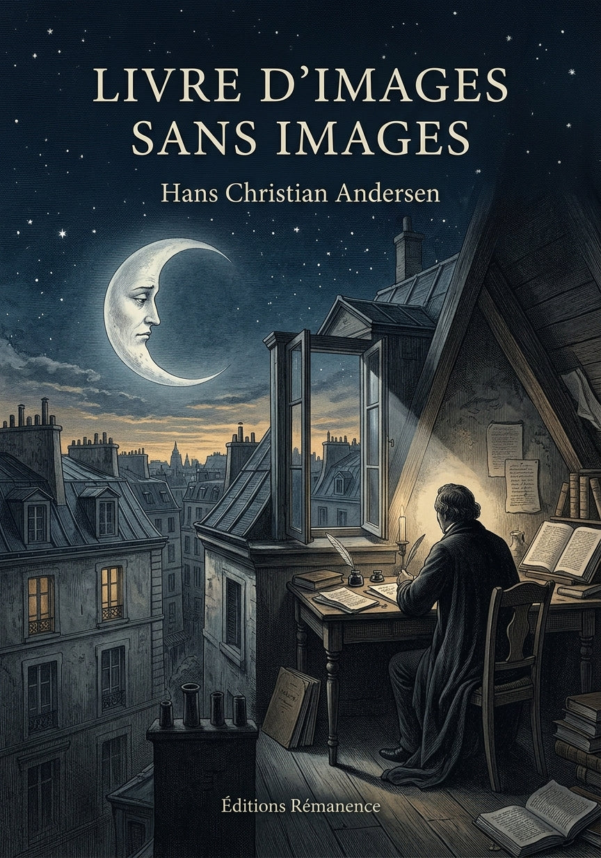Livre Livre d’images sans images par Hans Christian Andersen - Couverture - Editions Remanence
