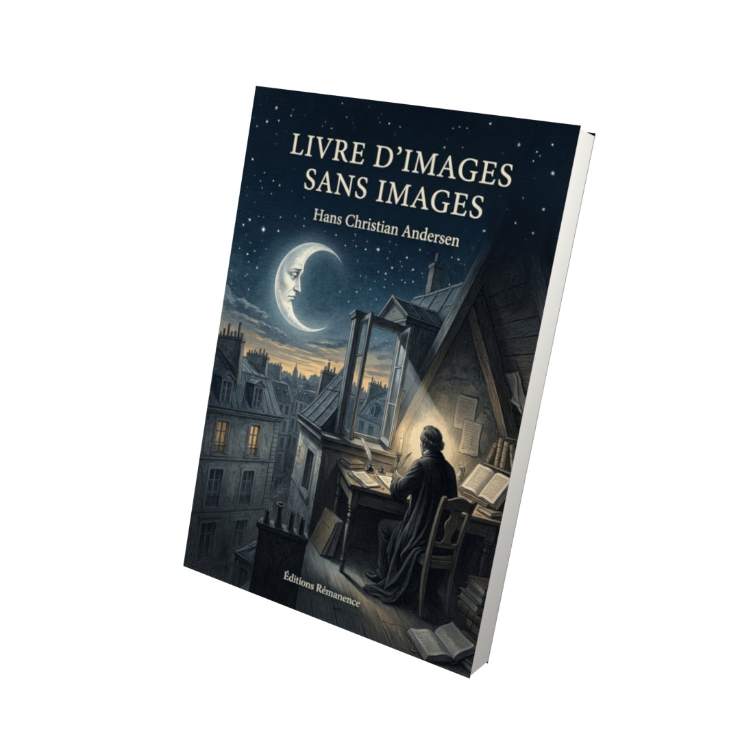 Livre Livre d’images sans images par Hans Christian Andersen - Vue 3D - Editions Remanence