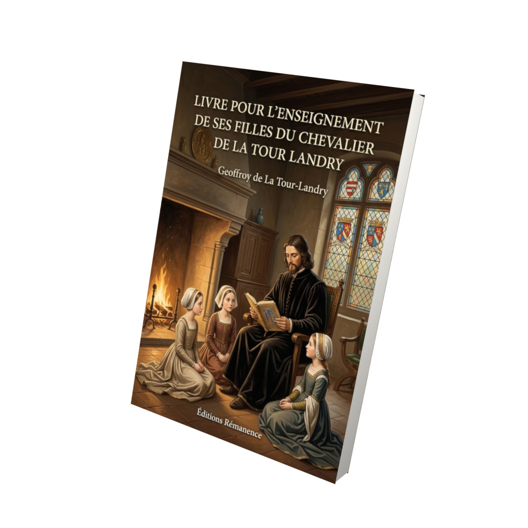 Livre Livre pour l’enseignement de ses filles du Chevalier de La Tour Landry par Geoffroy de La Tour-Landry - Vue 3D - Editions Remanence