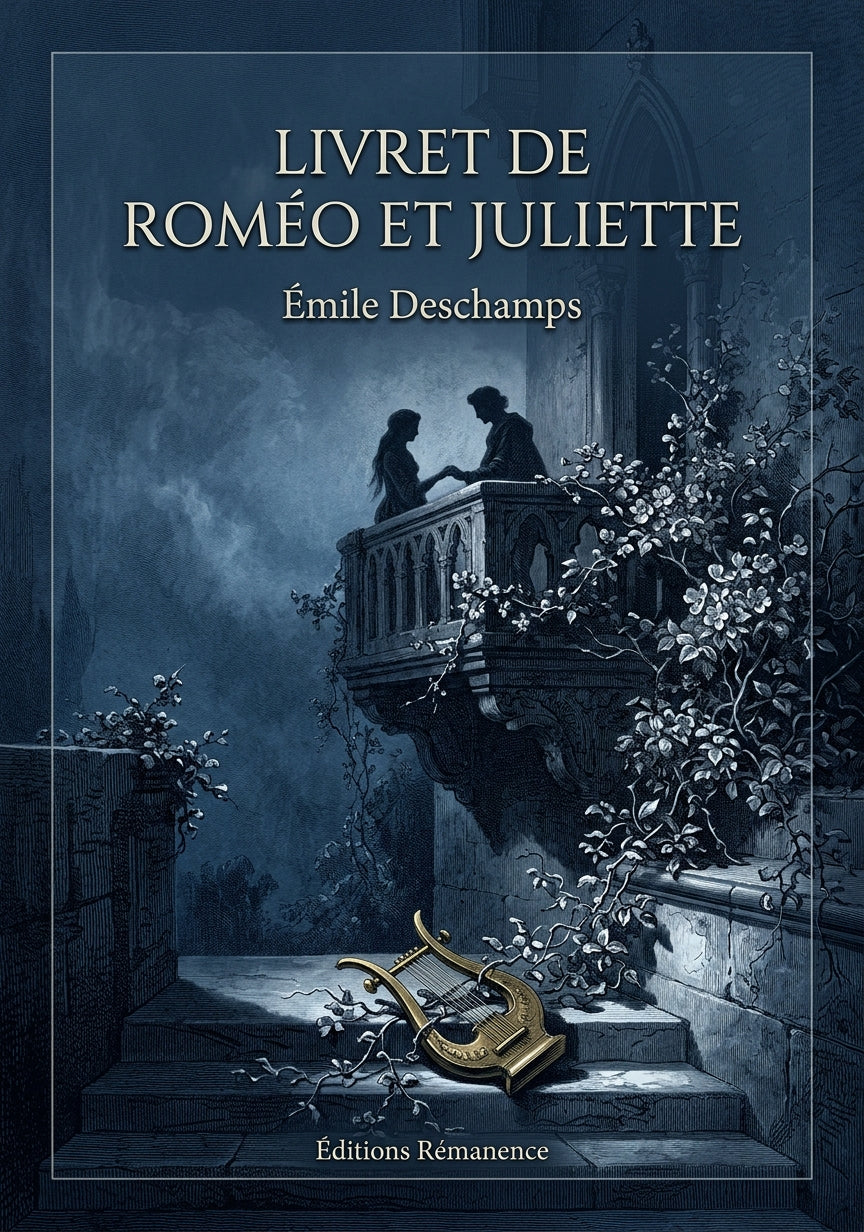 Livre Livret de Roméo et Juliette par Émile Deschamps - Couverture - Editions Remanence