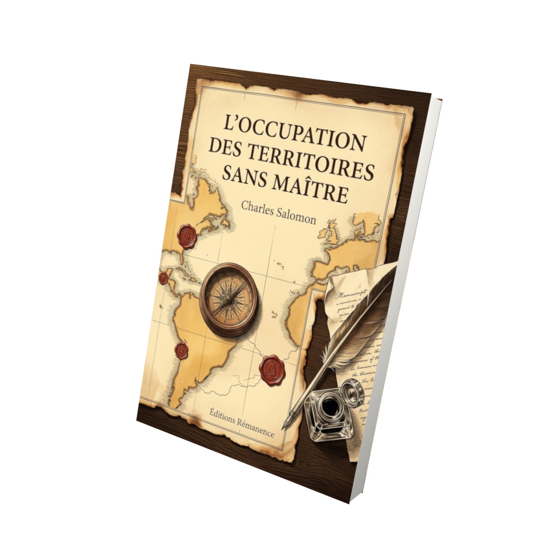Livre L’Occupation des territoires sans maître par Charles Salomon - Vue 3D - Editions Remanence