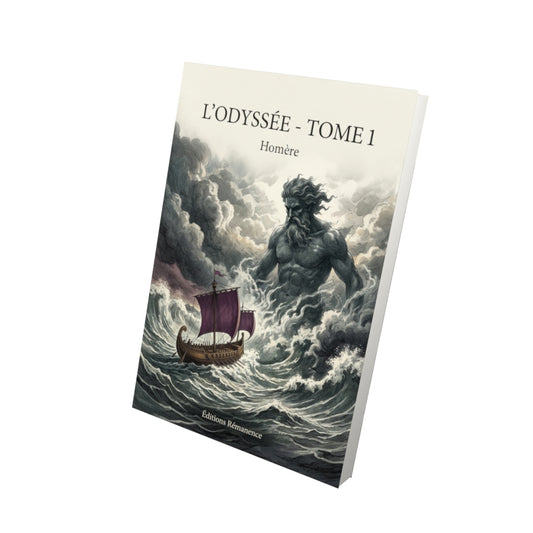Livre L’Odyssée - Tome 1 par Homère - Vue 3D - Editions Remanence