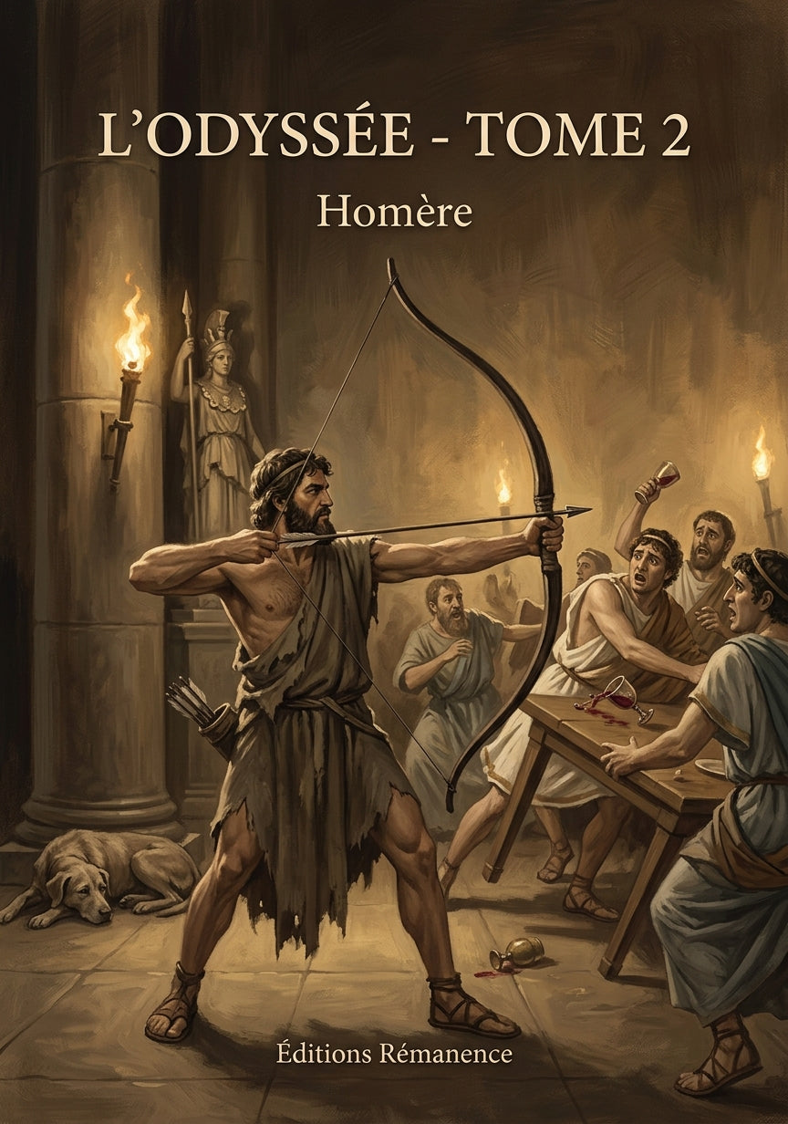 Livre L’Odyssée - Tome 2 par Homère - Couverture - Editions Remanence