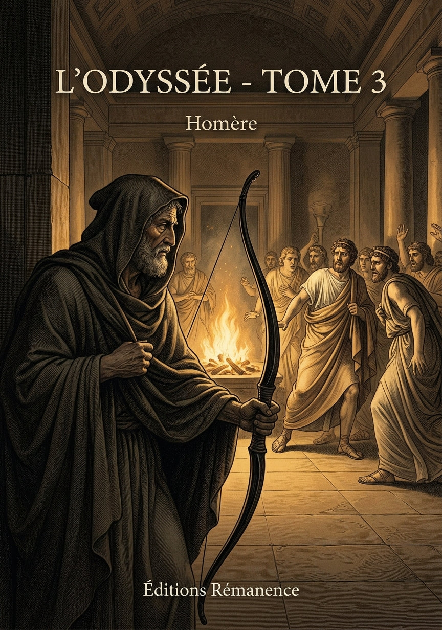 Livre L’Odyssée - Tome 3 par Homère - Couverture - Editions Remanence