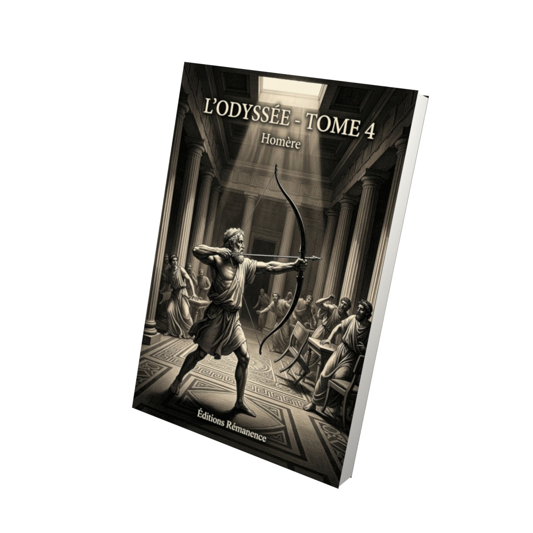 Livre L’Odyssée - Tome 4 par Homère - Vue 3D - Editions Remanence