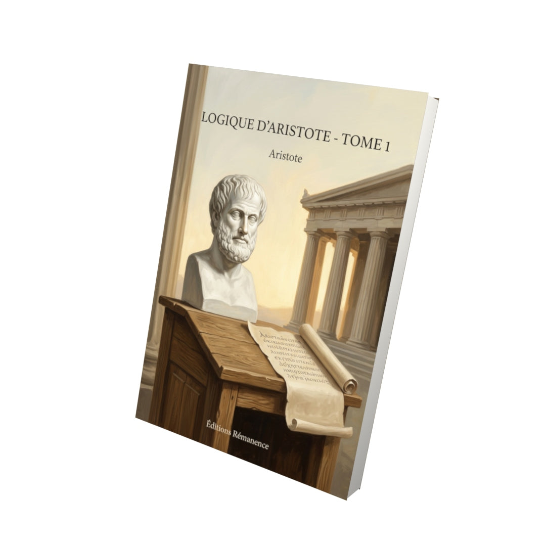 Livre Logique d’Aristote - Tome 1 par Aristote - Vue 3D - Editions Remanence