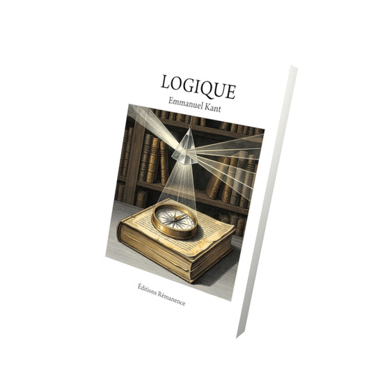 Livre Logique par Emmanuel Kant - Vue 3D - Editions Remanence