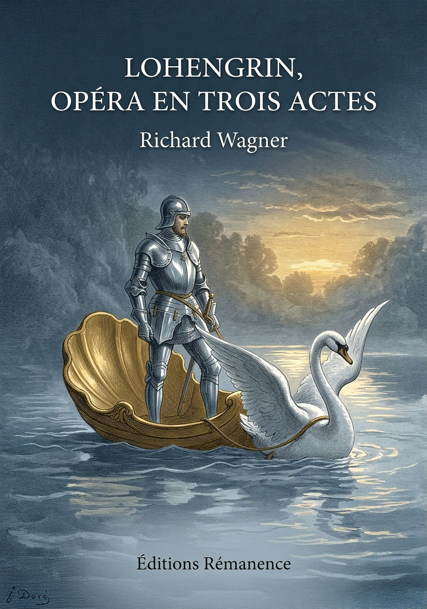 Livre Lohengrin, opéra en trois actes par Richard Wagner - Couverture - Editions Remanence