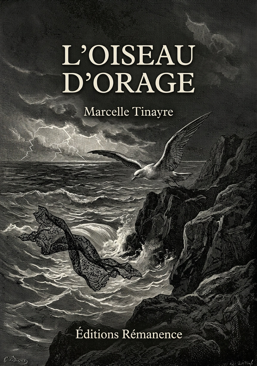Livre L’Oiseau d’orage par Marcelle Tinayre - Couverture - Editions Remanence