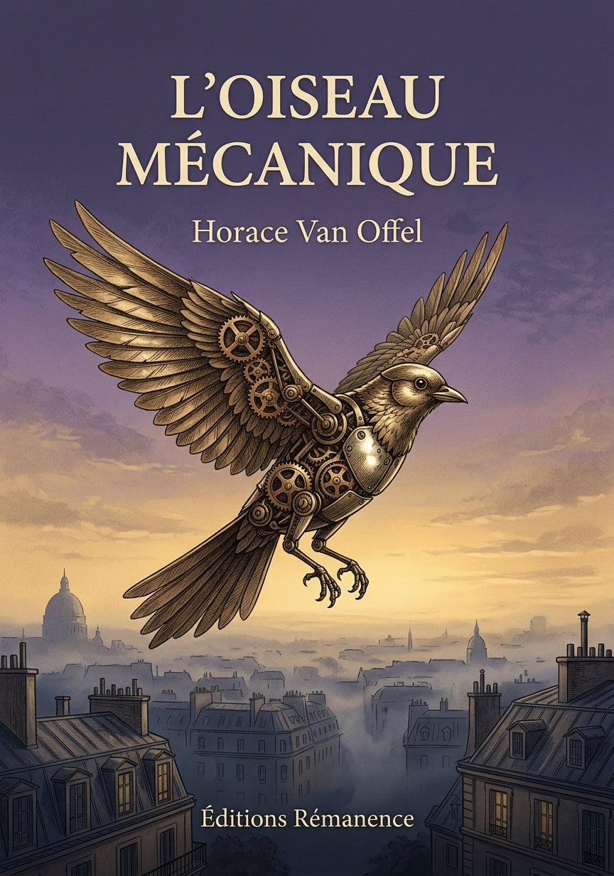 Livre L’Oiseau mécanique par Horace Van Offel - Couverture - Editions Remanence