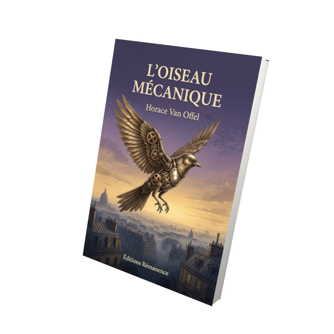 Livre L’Oiseau mécanique par Horace Van Offel - Vue 3D - Editions Remanence