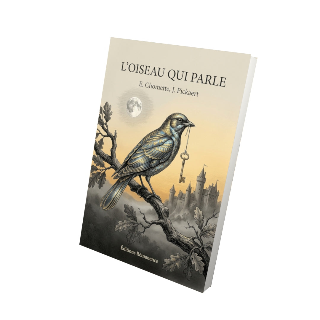 Livre L’Oiseau qui parle par E. Chomette, J. Pickaert - Vue 3D - Editions Remanence
