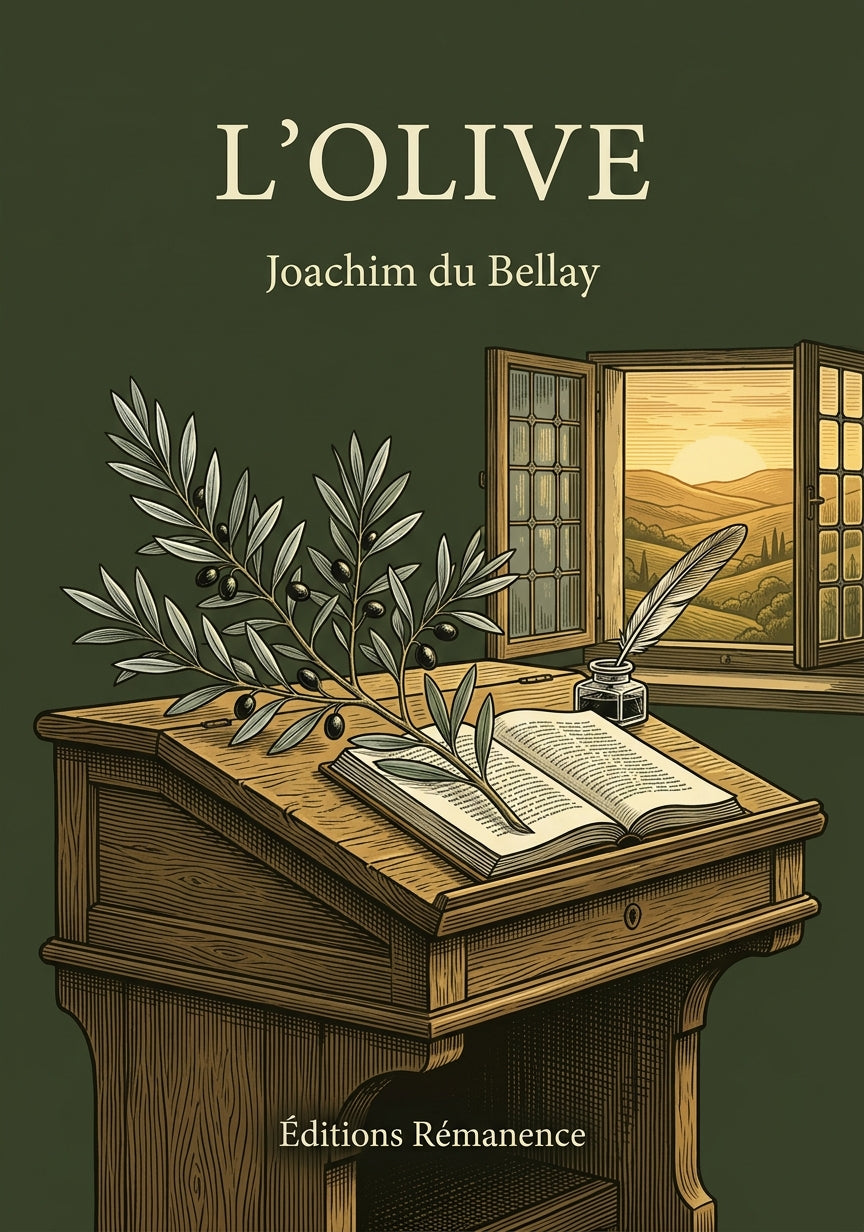 Livre L’Olive par Joachim du Bellay - Couverture - Editions Remanence
