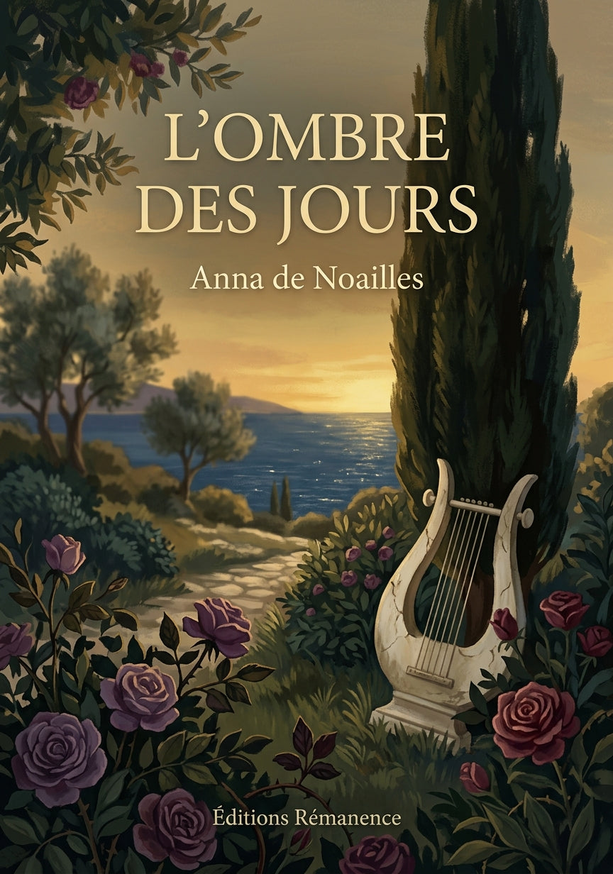 Livre L’Ombre des jours par Anna de Noailles - Couverture - Editions Remanence