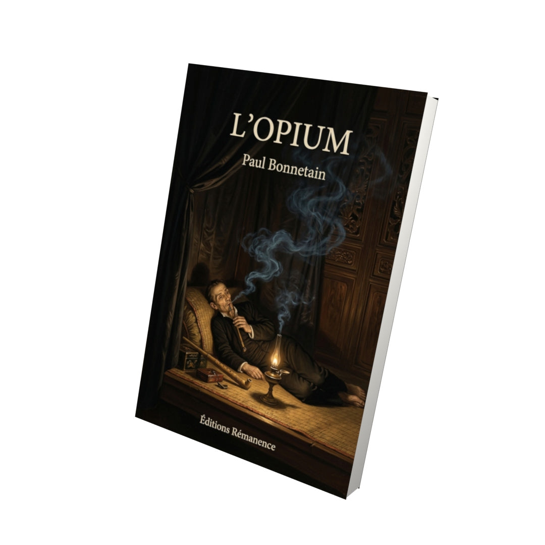 Livre L’opium par Paul Bonnetain - Vue 3D - Editions Remanence