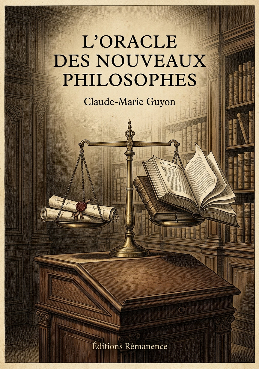 Livre L’Oracle des nouveaux philosophes par Claude-Marie Guyon - Couverture - Editions Remanence