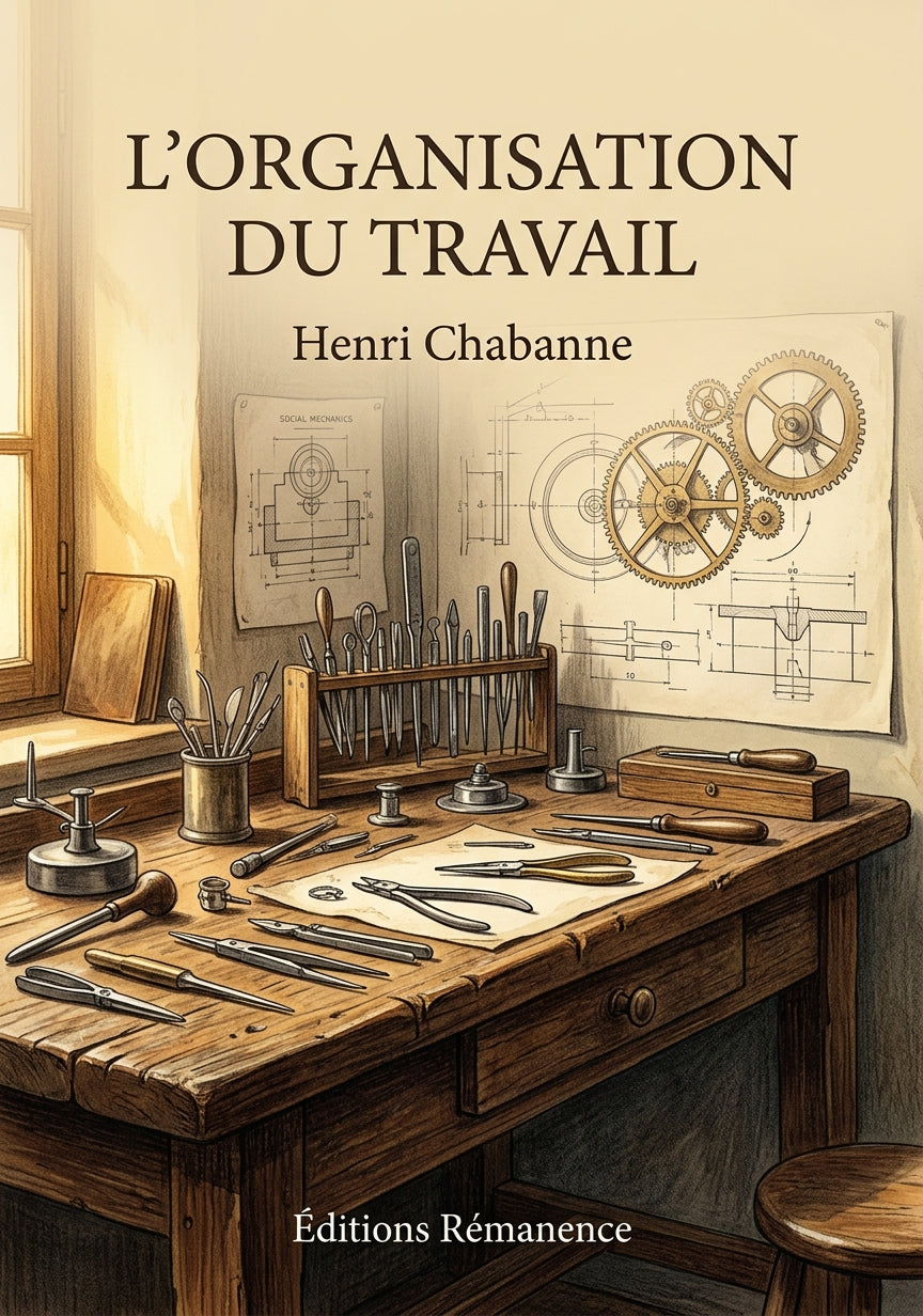 Livre L’organisation du travail par Henri Chabanne - Couverture - Editions Remanence