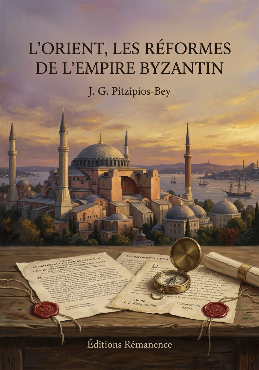 Livre L’Orient, les réformes de l’Empire byzantin par J. G. Pitzipios-Bey - Couverture - Editions Remanence