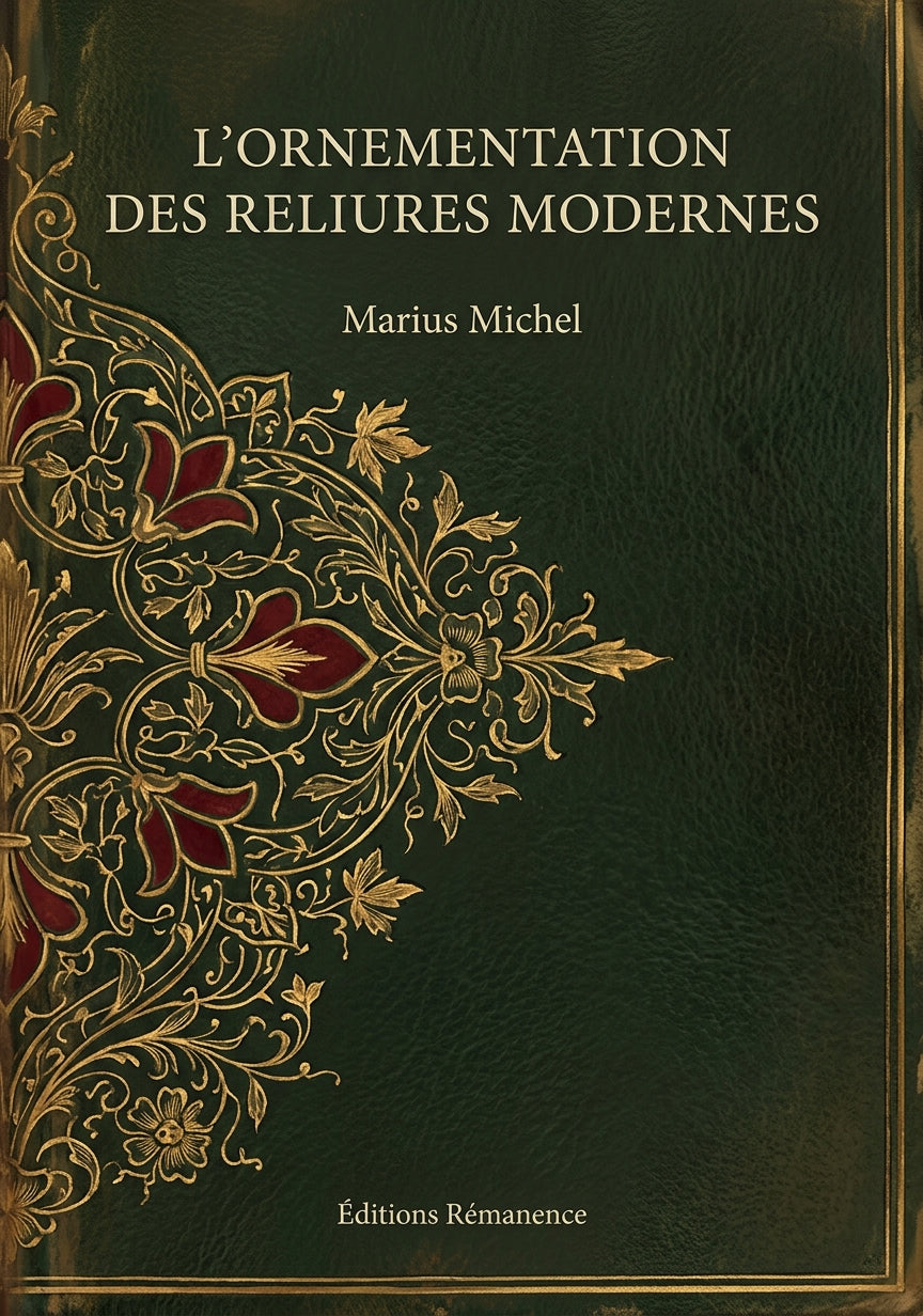 Livre L’Ornementation des reliures modernes par Marius Michel - Couverture - Editions Remanence