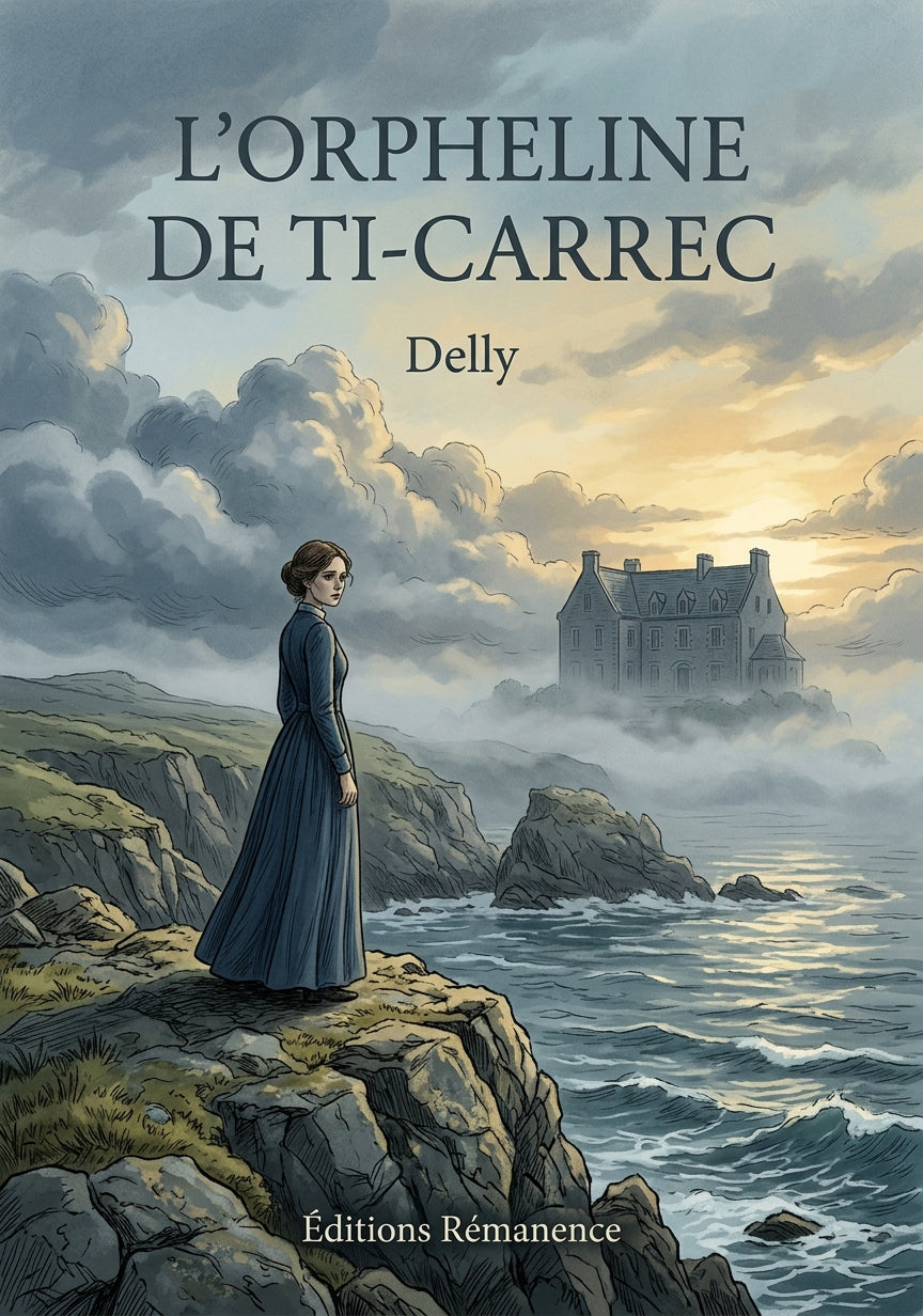 Livre L’Orpheline de Ti-Carrec par Delly - Couverture - Editions Remanence