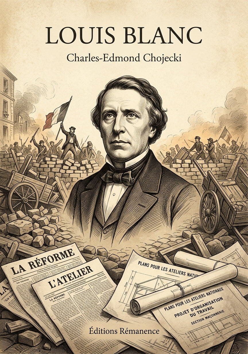 Livre Louis Blanc par Charles-Edmond Chojecki - Couverture - Editions Remanence
