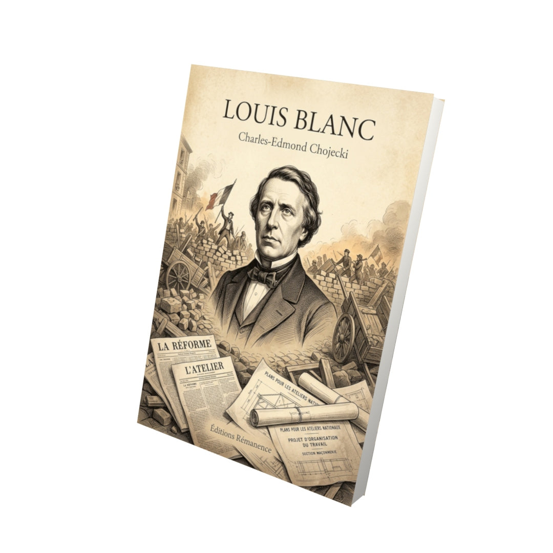 Livre Louis Blanc par Charles-Edmond Chojecki - Vue 3D - Editions Remanence
