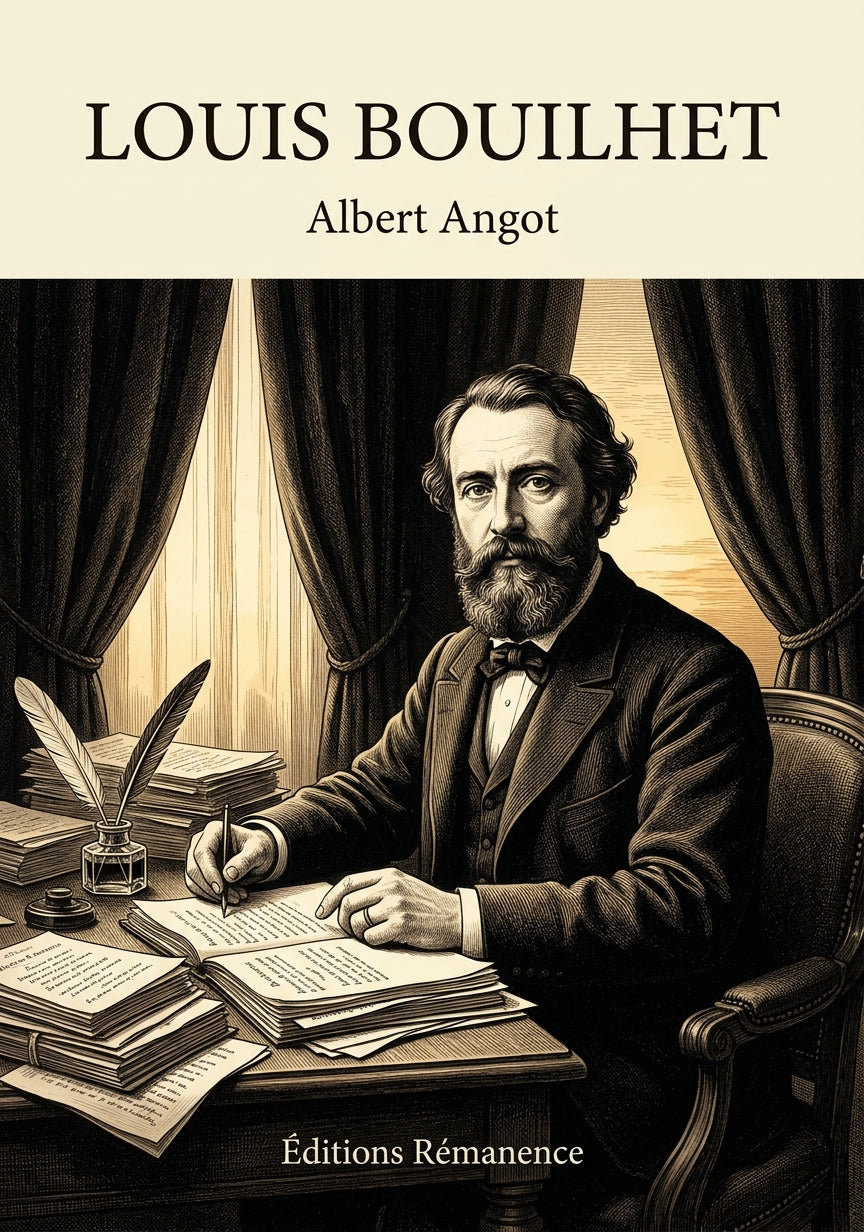 Livre Louis Bouilhet par Albert Angot - Couverture - Editions Remanence