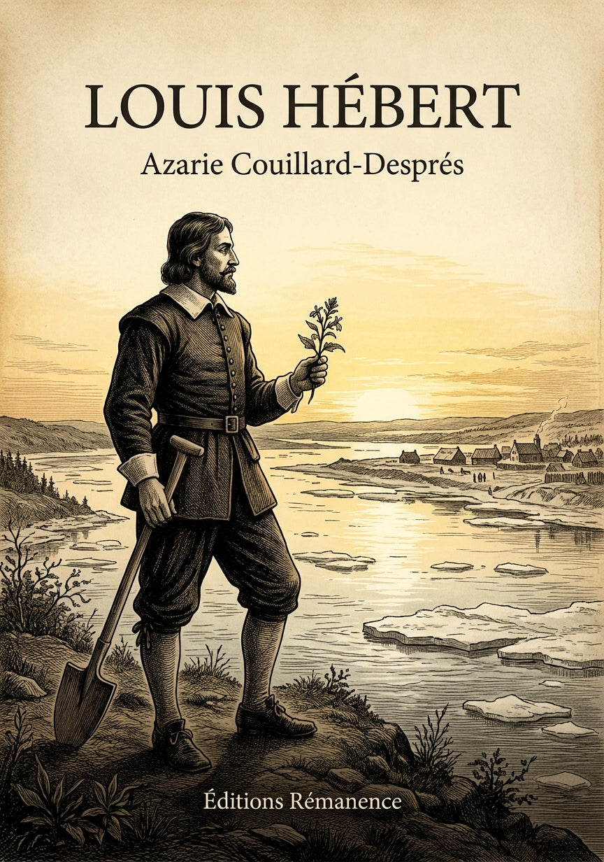 Livre Louis Hébert par Azarie Couillard-Després - Couverture - Editions Remanence