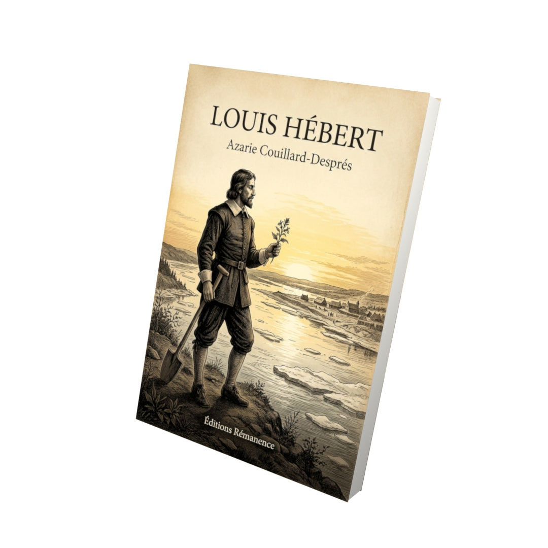 Livre Louis Hébert par Azarie Couillard-Després - Vue 3D - Editions Remanence