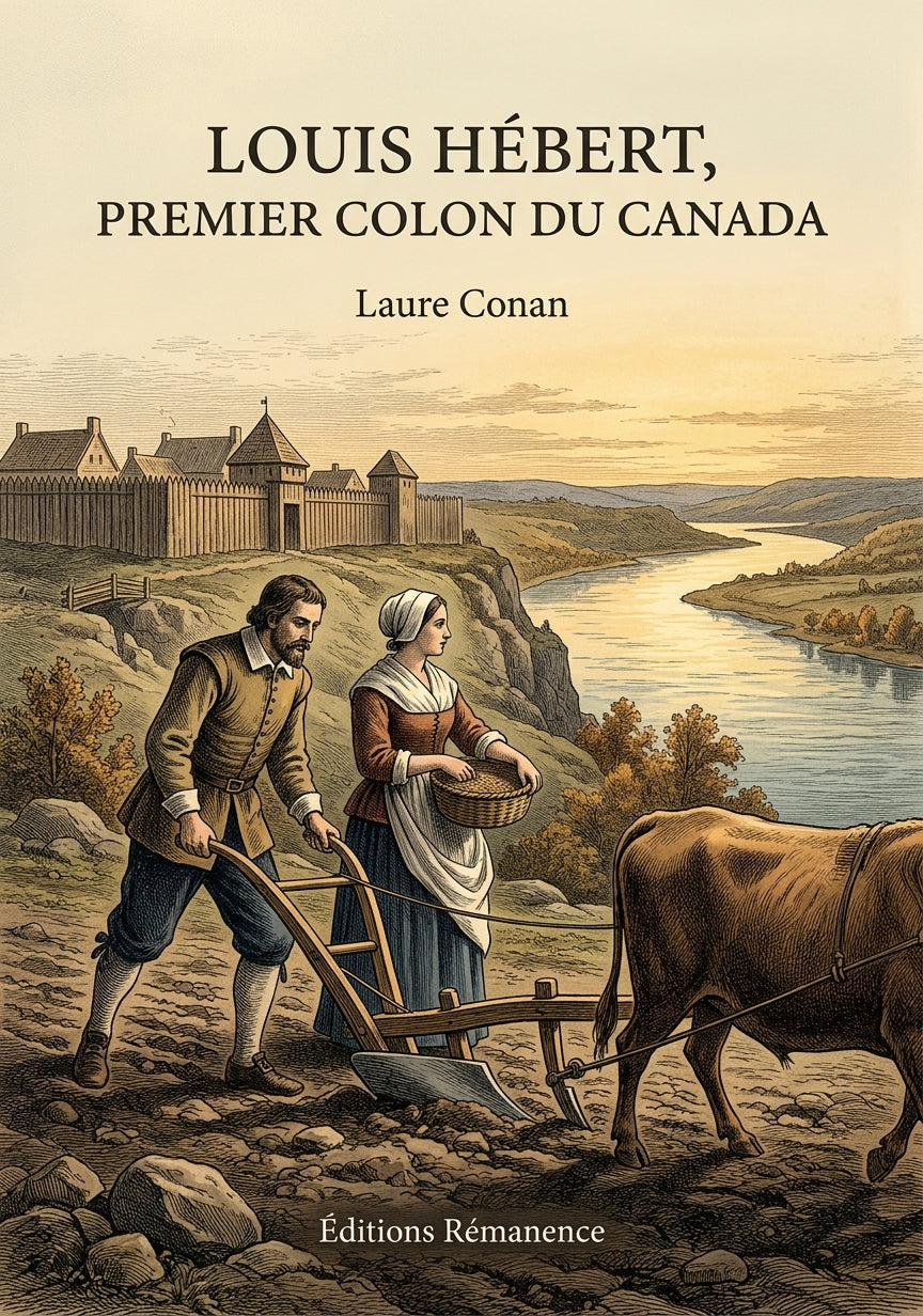 Livre Louis Hébert, premier colon du Canada par Laure Conan - Couverture - Editions Remanence