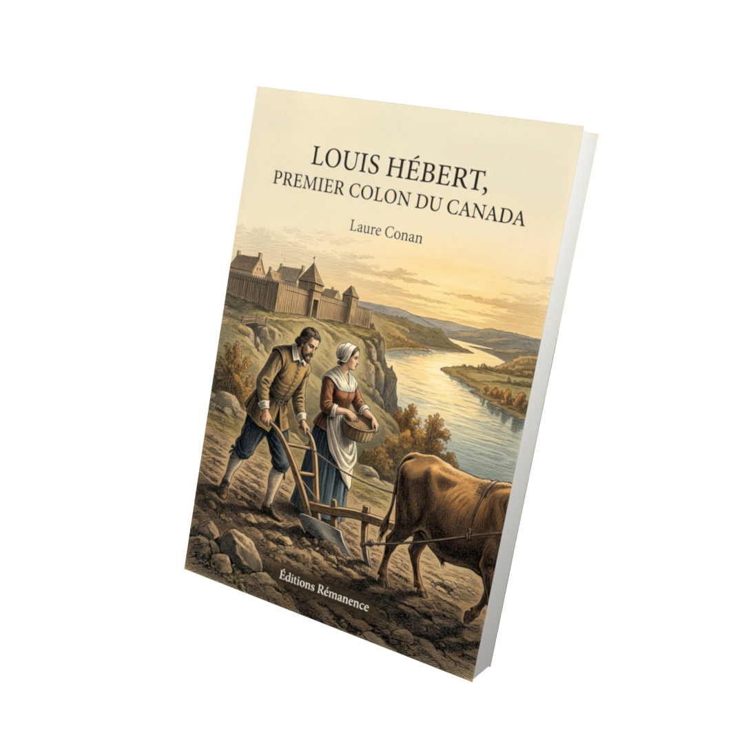 Livre Louis Hébert, premier colon du Canada par Laure Conan - Vue 3D - Editions Remanence