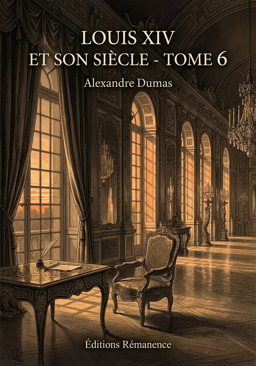 Livre Louis XIV et son siècle - Tome 6 par Alexandre Dumas - Couverture - Editions Remanence