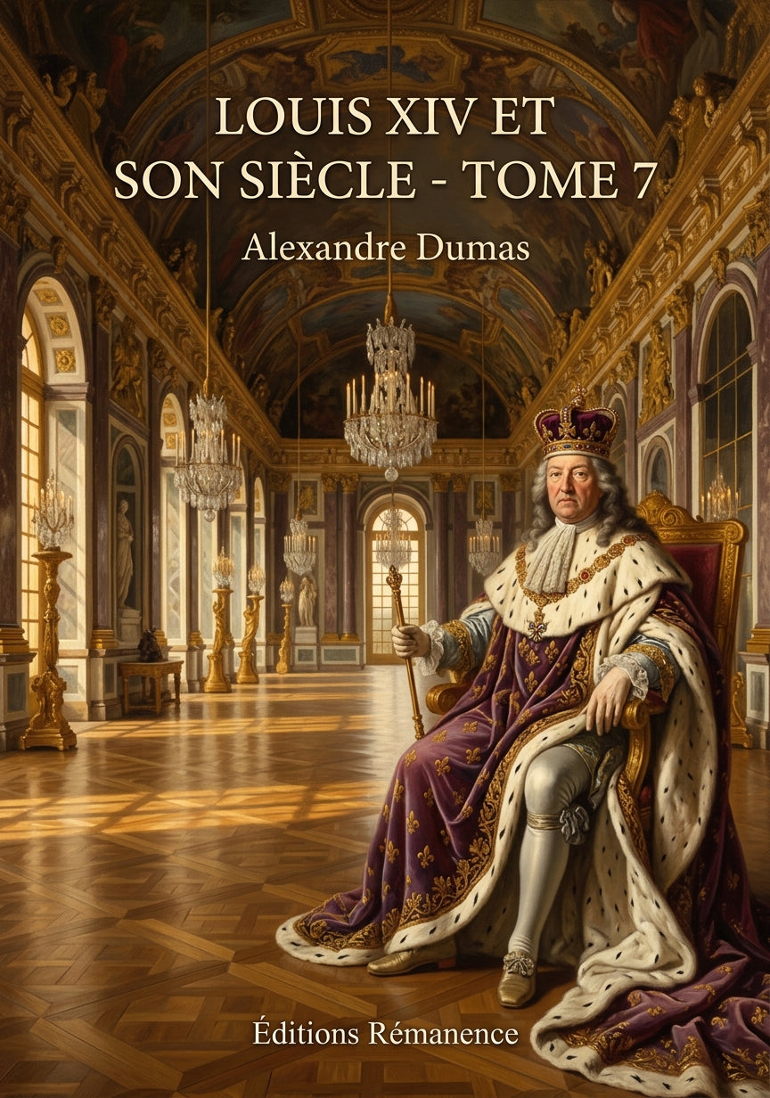 Livre Louis XIV et son siècle - Tome 7 par Alexandre Dumas - Couverture - Editions Remanence