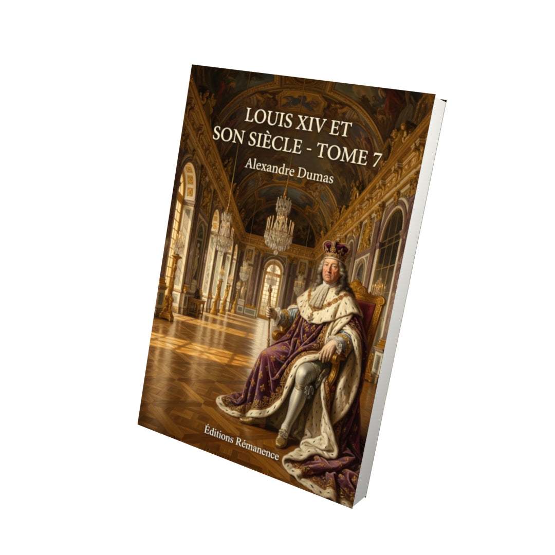Livre Louis XIV et son siècle - Tome 7 par Alexandre Dumas - Vue 3D - Editions Remanence