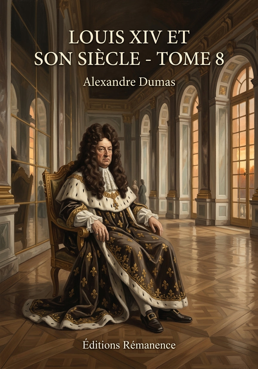 Livre Louis XIV et son siècle - Tome 8 par Alexandre Dumas - Couverture - Editions Remanence