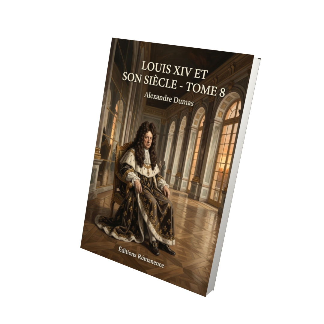 Livre Louis XIV et son siècle - Tome 8 par Alexandre Dumas - Vue 3D - Editions Remanence