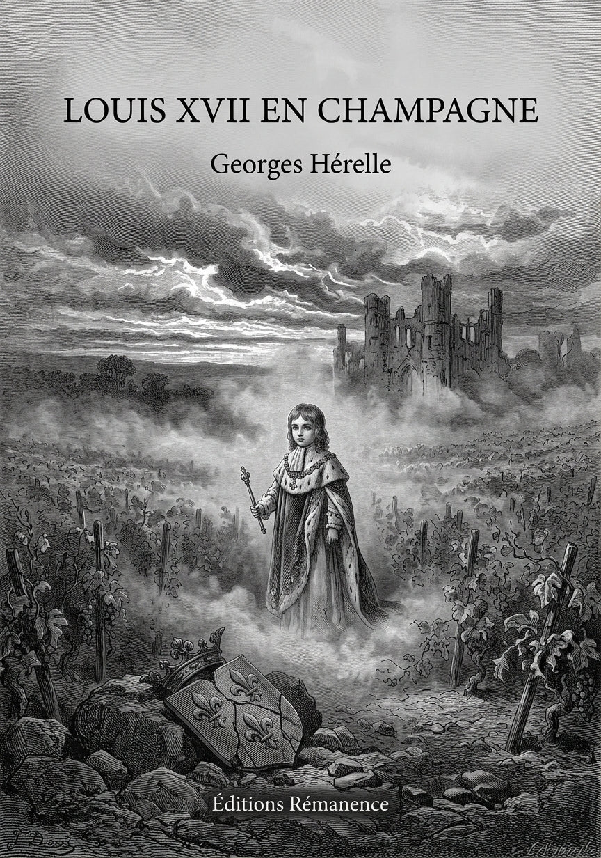 Livre Louis XVII en Champagne par Georges Hérelle - Couverture - Editions Remanence