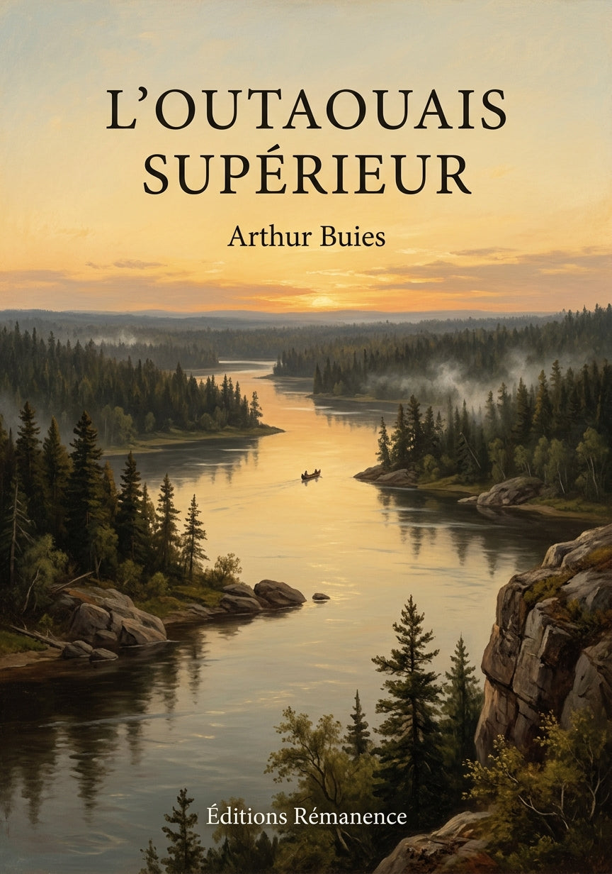Livre L’Outaouais supérieur par Arthur Buies - Couverture - Editions Remanence