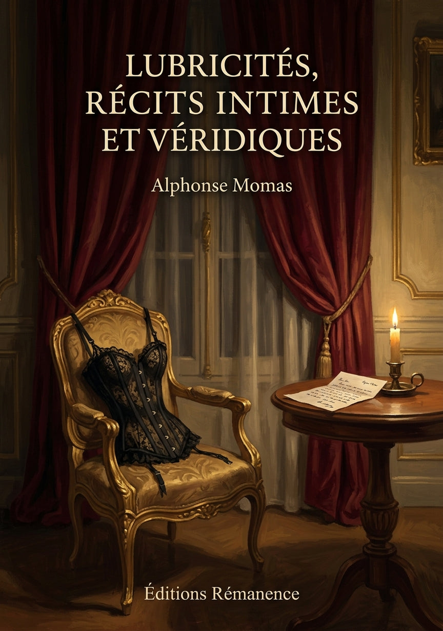Livre Lubricités, récits intimes et véridiques par Alphonse Momas - Couverture - Editions Remanence