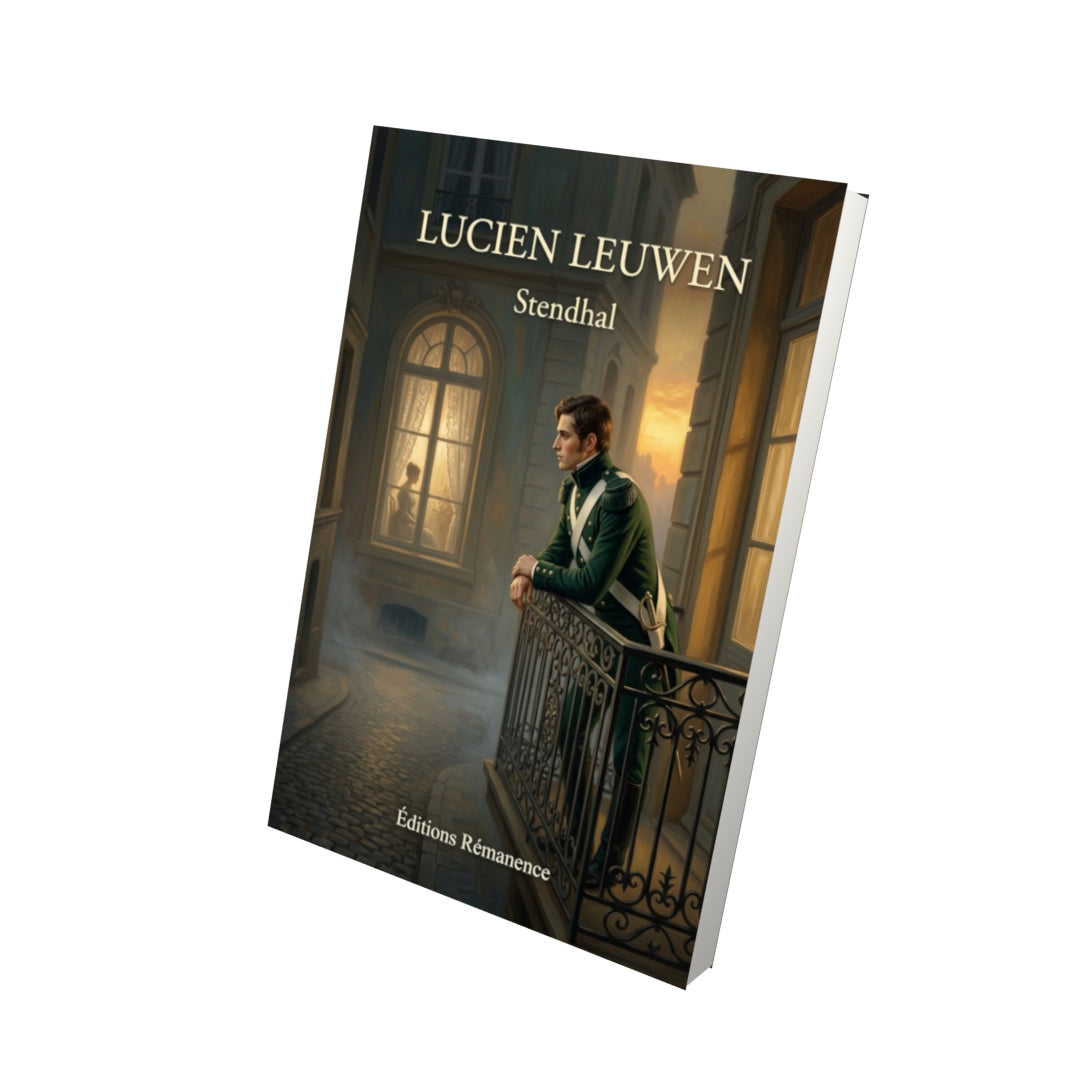 Livre Lucien Leuwen par Stendhal - Vue 3D - Editions Remanence