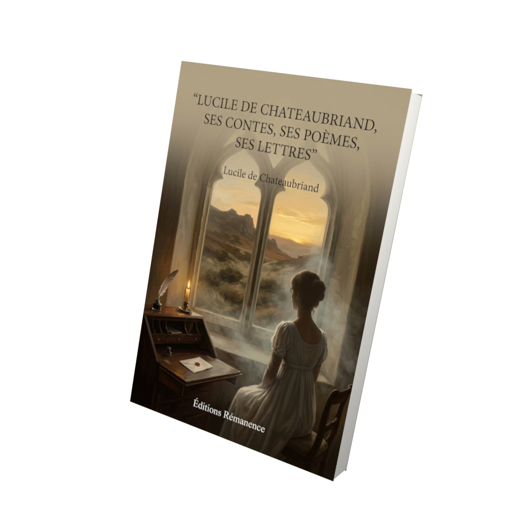 Livre Lucile de Chateaubriand, ses contes, ses poèmes, ses lettres par Lucile de Chateaubriand - Vue 3D - Editions Remanence