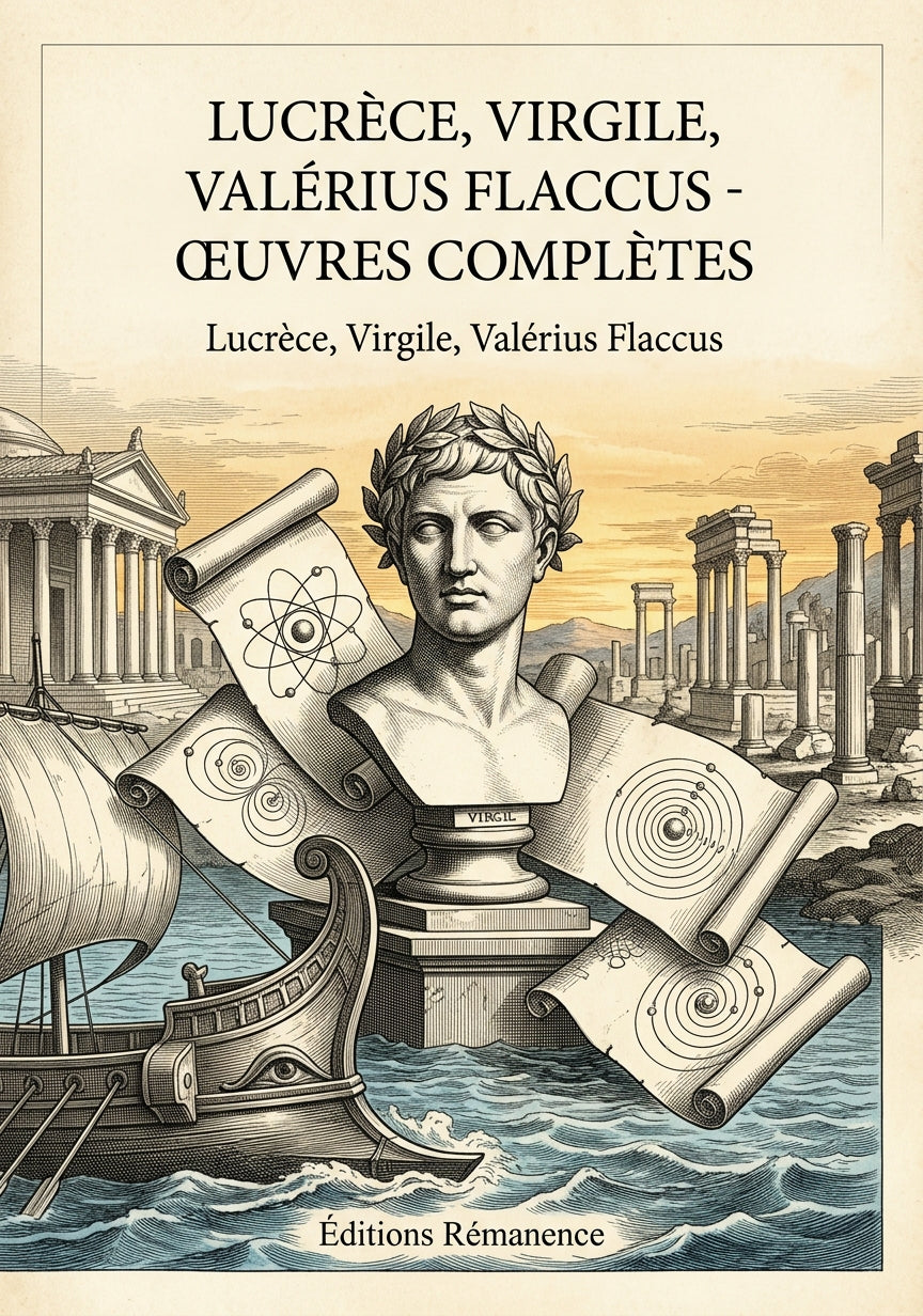 Livre Lucrèce, Virgile, Valérius Flaccus - Œuvres complètes par Lucrèce, Virgile, Valérius Flaccus - Couverture - Editions Remanence