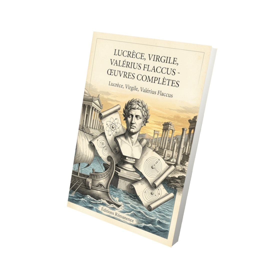 Livre Lucrèce, Virgile, Valérius Flaccus - Œuvres complètes par Lucrèce, Virgile, Valérius Flaccus - Vue 3D - Editions Remanence