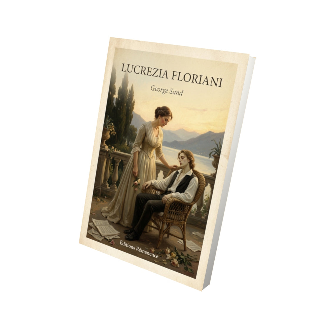 Livre Lucrezia Floriani - George Sand - Vue 3D - Editions Remanence