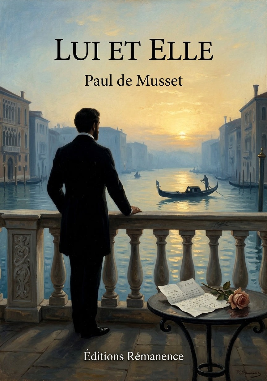 Livre Lui et Elle par Paul de Musset - Couverture - Editions Remanence