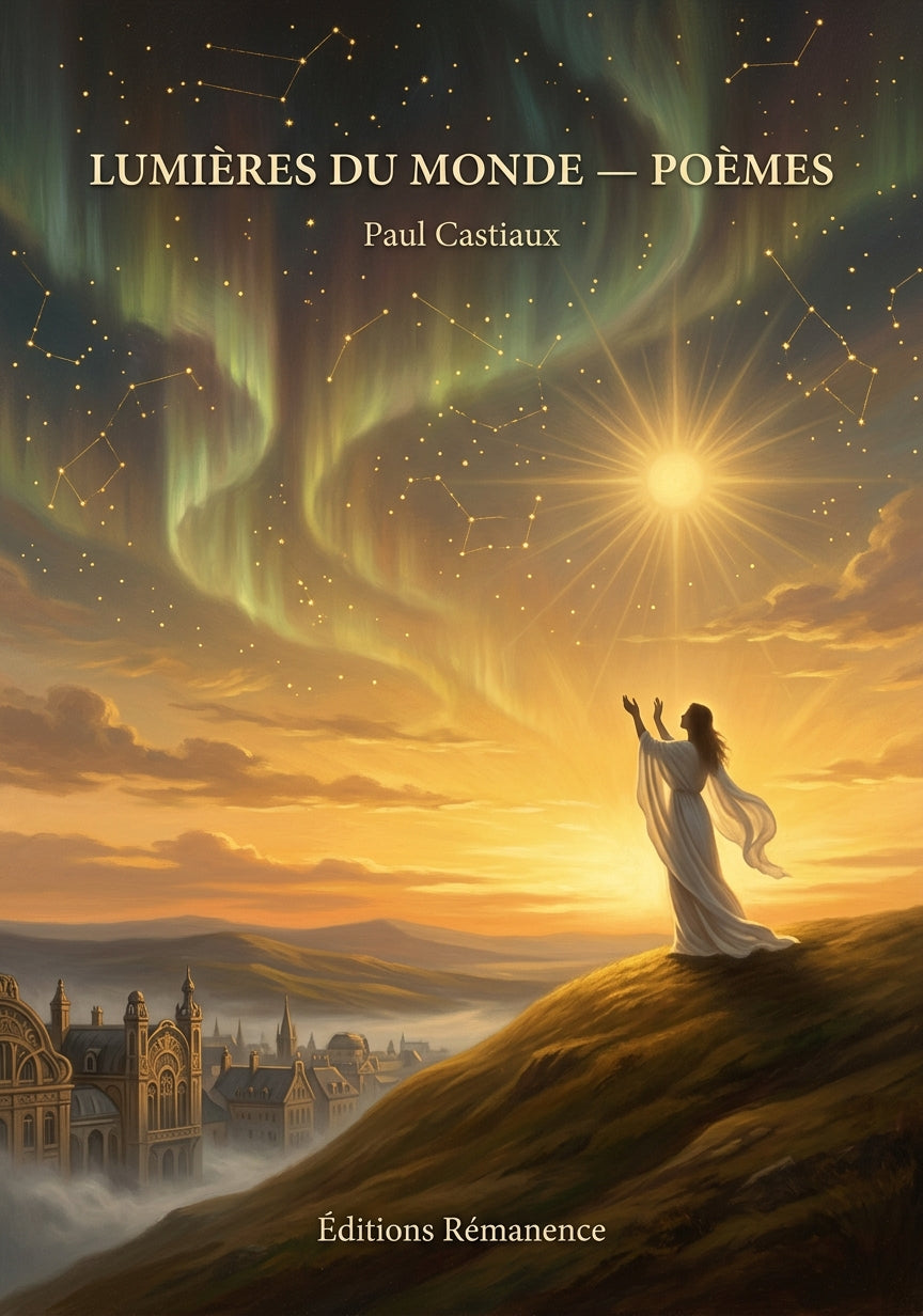 Livre Lumières du monde — Poèmes par Paul Castiaux - Couverture - Editions Remanence